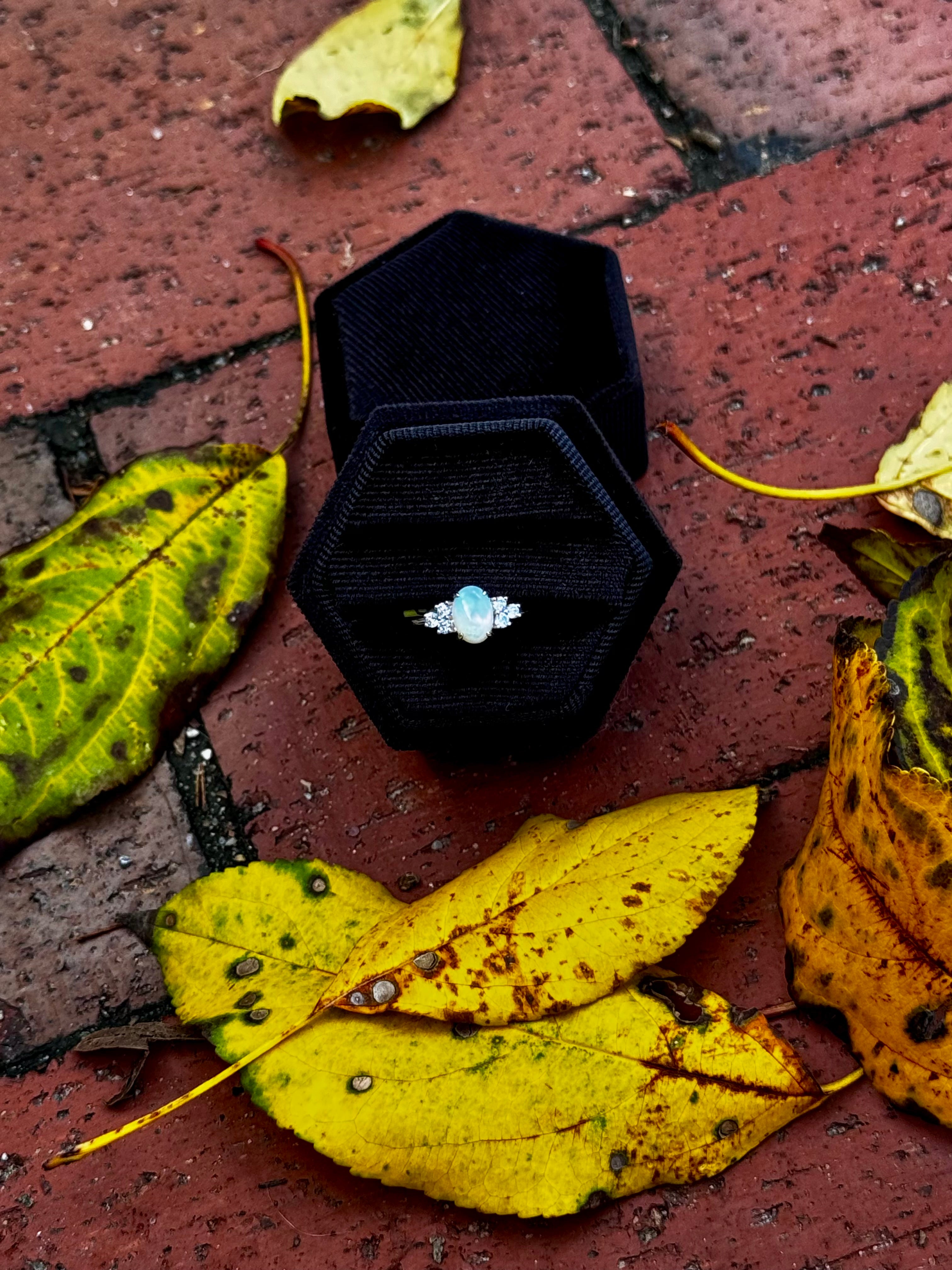 Whimsy Opal & Diamond Ring