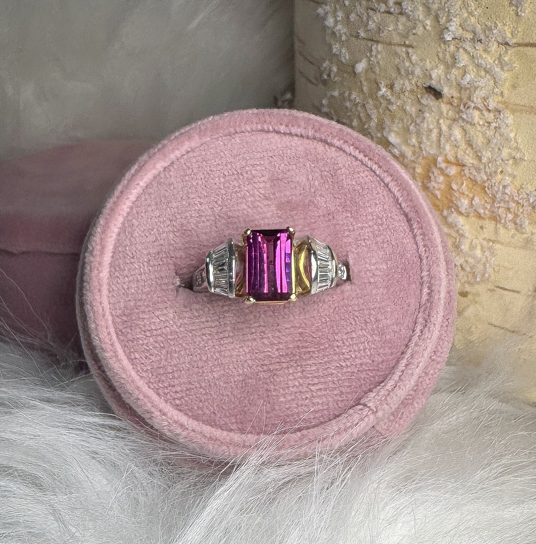 Rhodolite Garnet Ring